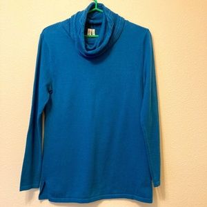 Sahalie teal knit tunic,  Women's size M